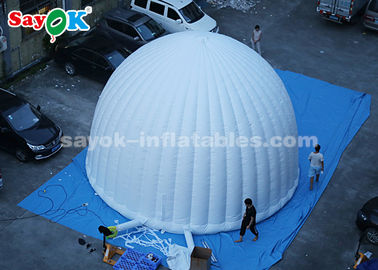 부풀게할 수 있는 야외 텐트 8 미터는 프로모션 이벤트를 위한 부풀게할 수 있는 에어 돔 텐트를 밝혀 이르렀습니다