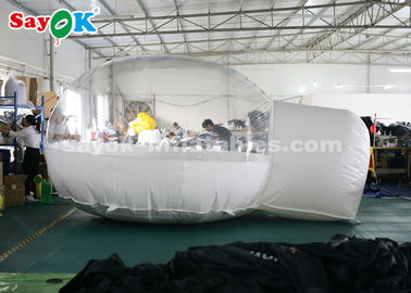 / 여행을 야영시키는 것을 위해 투명한 하얀 부풀게할 수 있는 공기 텐트 밖에 있는 돔 팽창식 텐트