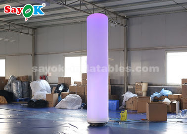 축제 훈장을 위한 LED 점화를 가진 190T 나일론 피복 팽창식 기둥
