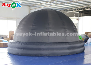 4.5 미터 휴대용 팽창식 플라네타륨 투상 돔 천막 검정 색깔