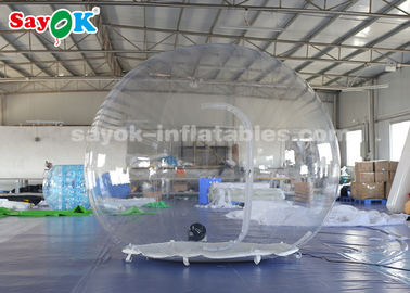 명백한 팽창식 텐트 투명한 3m 부풀게할 수 있는 공기 텐트 비 - 유독한  불꽃  - 억제제 0.6 밀리미터 PVC 물질