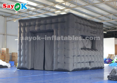 무역 전시회를 위한  가장 좋은 팽창식 텐트 흑색 컬러 부풀게할 수 있는 큐브 텐트 210D 옥스퍼드 직물