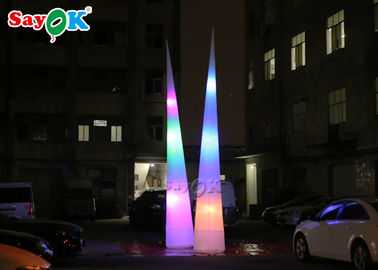 광고물을 위한 송풍기를 가진 다채로운 팽창식 점화 훈장 LED 콘