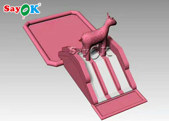 blow up slip n slide For Kids Custom Pink Recyclable 0.55mm Inflatable Pool 물 슬라이드