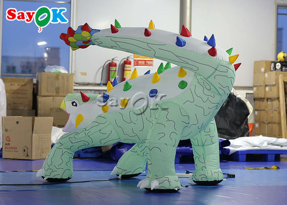 풍기는 크리스마스 공룡 1.8x1.2mH 풍기는 안킬로사우루스 광고용 만화 모델