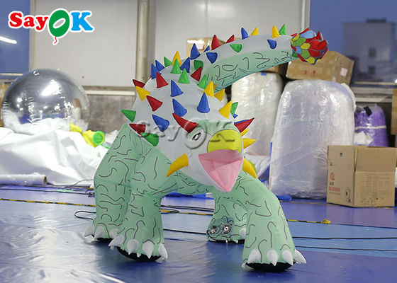 풍기는 크리스마스 공룡 1.8x1.2mH 풍기는 안킬로사우루스 광고용 만화 모델