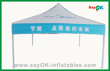 접힌 텐트 상품용 강 / 알루미늄 프레임  텐트를 출력하는 폴드형 캐노피 텐트 로고