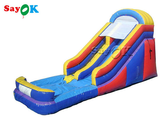 상업용 부풀이 슬라이드 야외 부풀이 물 슬라이드 뒷마당 성인 어린이 놀이터 PVC 부풀이 수영장 슬라이드