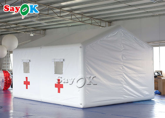 부풀게할 수 있는 응급 텐트는 의학 긴급 상황을 위한 밀폐된 부풀게할 수 있는 병원 텐트를 방수 처리합니다