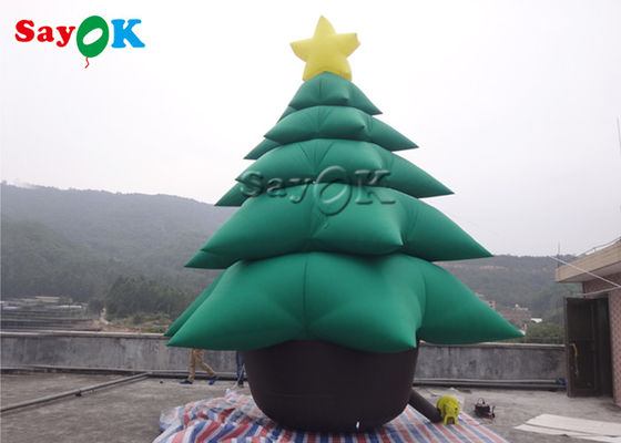 5m 부풀게할 수 있는 휴일 장식은 장식과 크리스마스 트리를 녹색으로 만듭니다