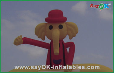 부풀게할 수 있는 공군 댄서 코끼리 스타일 하늘 댄서를 광고하는 공군 댄스 남성 노랑색