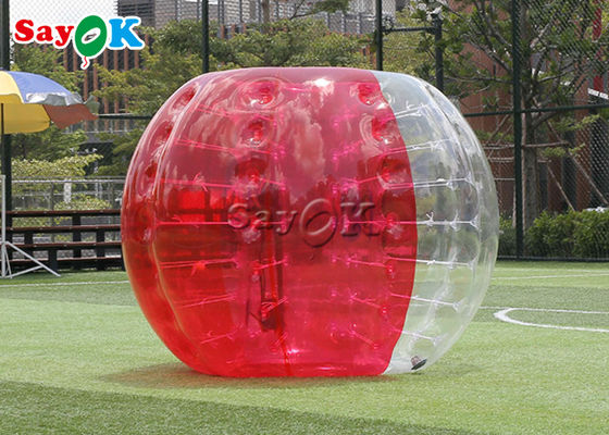 부풀게할 수 있는 야구 경기 야외 경기 열 가소성 폴리우레탄 수지 PVC 몸체 소르비 투명한 버블 풋볼공