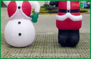 거대한 크리스마스 팽창식 눈사람 및 산타클로스의 팽창식 광고 제품