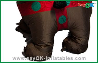 크리스마스 산타클로스 귀여운 아버지 블랙 곰을 타는 팽창식 크리스마스 훈장
