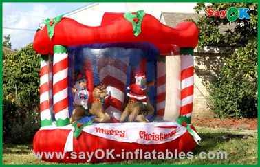 팽창식 크리스마스 훈장 집 도약자, Inflatables 주문 제품