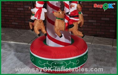 재미있은 크리스마스 회전 목마 팽창식 휴일 훈장 공기에 의하여 불어지는 Inflatables