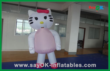 생일 파티에 맞춤 장식 분홍색 고양이 팽창 만화 캐릭터
