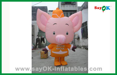 생일 파티용 만화 캐릭터 맞춤형 서있는 다채로운 팽창 돼지 팽창 만화 캐릭터