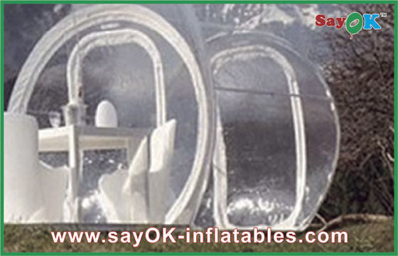 큰 야외 맑은 팽창 텐트 거품 투명 팽창 텐트 2 명