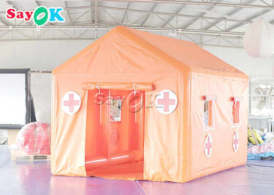 야전 병원 텐트 PVC 방수 시트 응급 부풀게할 수 있는 구호 천막 방수