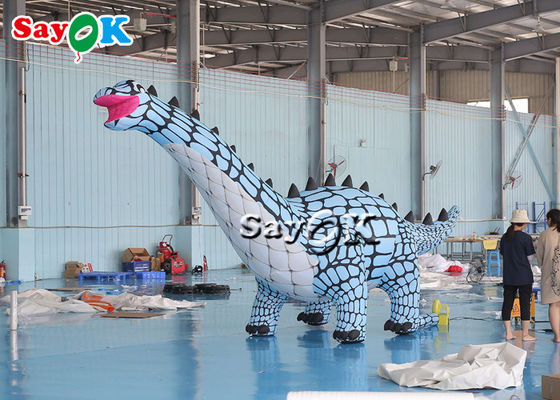 실내 옥외 훈장을 위한 3m 10ft 파란 팽창식 크리스마스 공룡