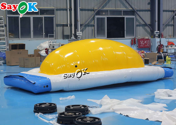 펌플 수구 노란색 흰색 0.9mm PVC 펌플 수구 장난감 장애물 코스 점프 붐핑 침대