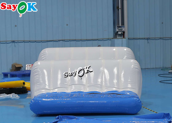 6x2x1.1mH 흰색 공기 밀착형 펌프식 물 플로트 웨이브 트랙 펌프식 물공원