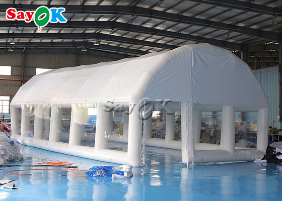 수영장 덮개를 위한 큰 팽창식 텐트 0.55Mm Pvc 부풀게할 수 있는 공기 텐트 투명한 밀폐된 돔