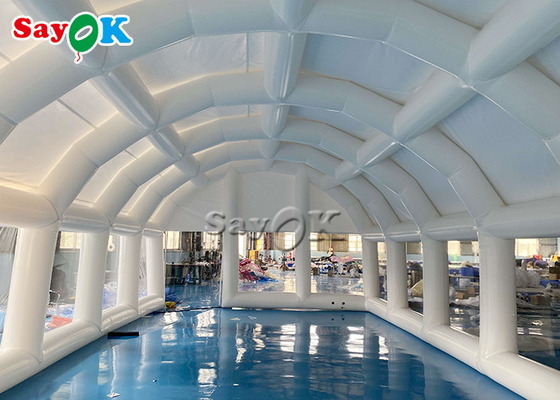 수영장 덮개를 위한 큰 팽창식 텐트 0.55Mm Pvc 부풀게할 수 있는 공기 텐트 투명한 밀폐된 돔