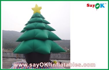 녹색 팽창식 크리스마스 나무 팽창식 휴일 훈장