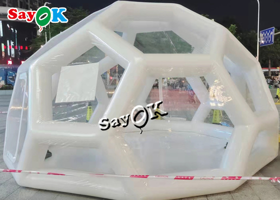 사건을 위해 투명한 투명한 팽창식 텐트 3x3m 호텔 팝업 부풀게할 수 있는 명백한 거품 텐트