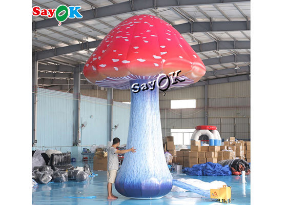 5m 16.5ft 가득 찬 프린팅은 에어블로어로 부풀게할 수 있는 버섯을 착색시켰습니다