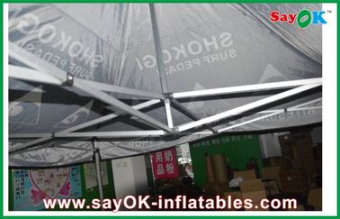 야드 캐노피 텐트 검은 야외 접힌 텐트,  알루미늄 프레임과 거대한 방수 텐트