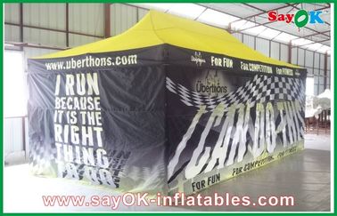 광고를 위한 텐트 철골 위로 쉬워서 접는 야외 캐노피 텐트 거대한 검정색
