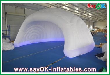 직경 5m 부풀게할 수 있는 공기 텐트 오래가는 210D 옥스퍼드 직물을 야영시키는 야외 부풀게할 수 있는 돔 텐트 측지적 돔 텐트