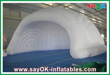 직경 5m 부풀게할 수 있는 공기 텐트 오래가는 210D 옥스퍼드 직물을 야영시키는 야외 부풀게할 수 있는 돔 텐트 측지적 돔 텐트