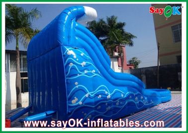 수영장과 함께 붓는 슬라이드와 슬라이드 환경 친화적 블루 오션 붓는 슬라이드 0.55mm PVC 물 수영장