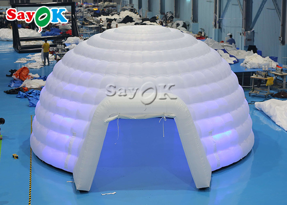 실내 활동가를 위한 하얀 디지털 부풀게할 수 있는 플라네타륨 계획안 돔 텐트