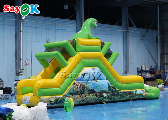 부풀이식 점핑 보너스 부풀이식 공룡 슬라이드 테마 부풀이식 물 슬라이드 9.3x2x3.5mH 로고 인쇄