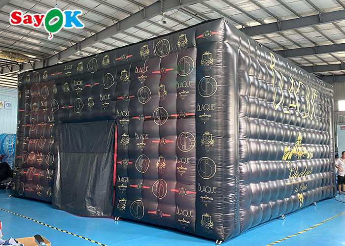 대형 펌플 텐트 거대 이동식 8x8x4m 야외 펌플 텐트 LED 조명
