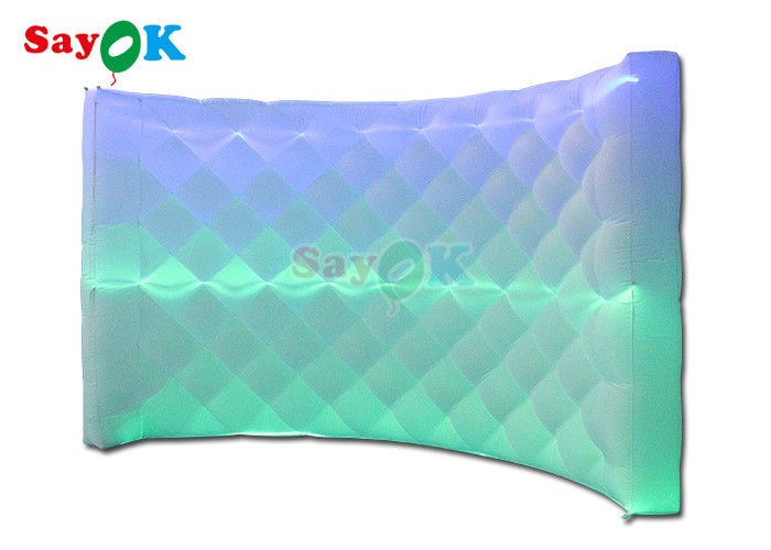 360 부풀이식 사진 부스 장치 배경 벽 LED 변경 빛 곡선 부풀이식 사진 부스 벽