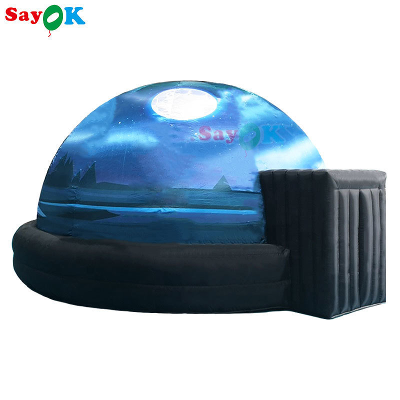 무료 3D 디자인과 맞춤형 프린팅을 가진 100% 블랙아웃 불 retardant inflatable Planetarium Dome