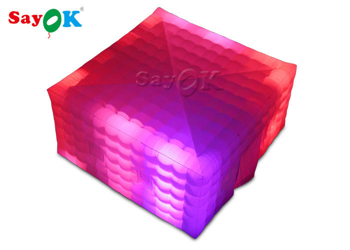 펌플 큐브 텐트 광장 거대 LED 라이트 펌플 에어 텐트 박람회 이벤트 SGS ROSH