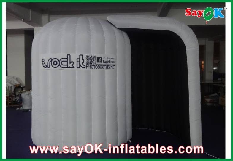 포토 스튜디오를 위한 파티 사진 부스 부풀게할 수 있는 led 라이트닝 사진 부스 텐트 옥스퍼드 직물