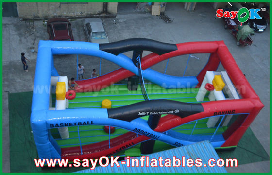 부풀게할 수 있는 농구 경기 오래가는 백색 /는 아이들을 위한 부풀게할 수 있는 스포츠 경기 축구 축구 권투 경기장을 청색화합니다