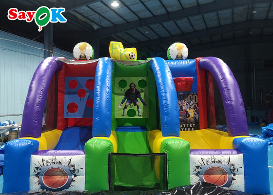 거대한 팽창식 농구는 5x3m 재미있은 상업적인 농구 총격사건 게임을 굴렁쇠를 굴립니다