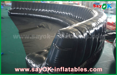 환경 친화적인 주문 팽창식 제품 6 - 10m 검정은 신비하게 0.6mm PVC 팽창식 소파를 밀봉했습니다