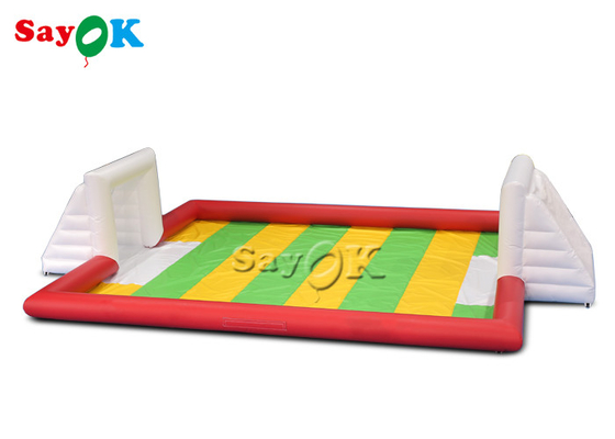 부풀게할 수 있는 정당 게임 10x7m 빨간 Pvc 부풀게할 수 있는 스포츠 경기 카니발은 축구 경기장을 폭파합니다