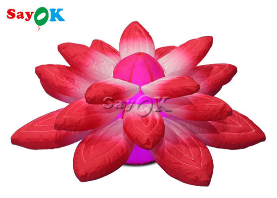 빨간 부풀게할 수 있는 빛과 3.28ft 로비 무대 장식이 로터스를 매답니다