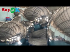 다채로운 PVC 부풀이 반사 공 크리스마스 장식 부풀이 구리 거울 풍선